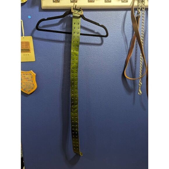 Vintage Italian Leather Belt - Picture 1 of 7